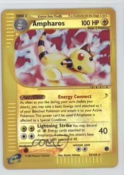 Ampharos Reverse Foil Pokemon e-Card Series Expedition #34 2002 - Image 1