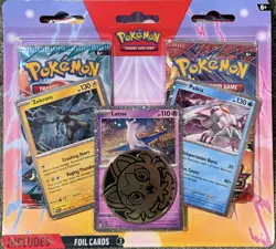 Pokemon TCG 2-Pack Blister Zekrom Latios Palkia Destined Rivals Journey Together - Image 1