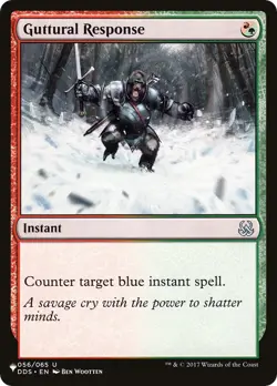 Magic MTG Guttural Response NM The List Reprints - Image 1
