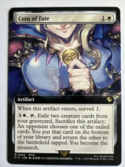 MTG Final Fantasy Commander Rare #0104 Coin Of Fate - Image 1