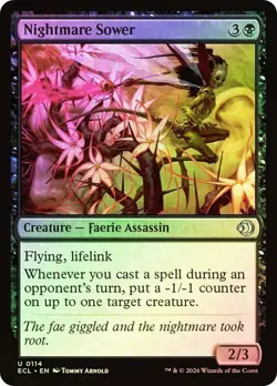 NM Foil Nightmare Sower, MTG, Lorwyn Eclipsed, Magic the Gathering, 114 - Image 1