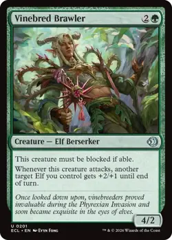 x4 NM (Playset, 4x) Vinebred Brawler, MTG, Lorwyn Eclipsed, Magic, 201 - Image 1