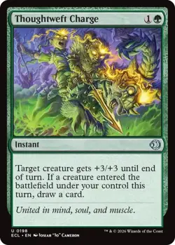 x4 NM (Playset, 4x) Thoughtweft Charge, MTG, Lorwyn Eclipsed, Magic, 198 - Image 1