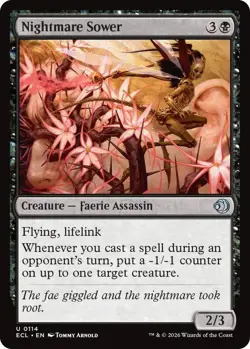 NM Nightmare Sower, MTG, Lorwyn Eclipsed, Magic the Gathering, 114 - Image 1