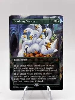 Doubling Season 0081 Foil Anime Borderless Wilds of Eldraine WOT MTG NM - Image 1
