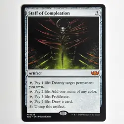 STAFF OF COMPLEATION MTG TDC - CARTE MAGIC THE GATHERING EN NEUF - Image 1