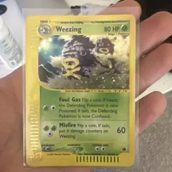 2002 Pokemon WEEZING Expedition HOLO RARE Base Set e-Reader 32/165 - Image 1