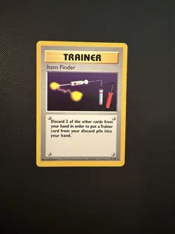 Item Finder 74/102 Rare Base Set Shadowless Pokemon Unlimited WOTC Vintage MP - Image 1