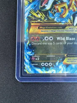 Pokemon M Charizard EX 108/106 XY Flashfire Secret Rare Full Art Holo (Damaged) - Image 5