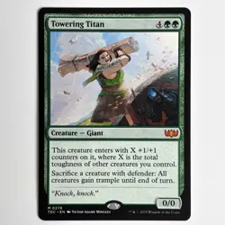 TOWERING TITAN MTG TDC - CARTE MAGIC THE GATHERING EN NEUF - Image 1