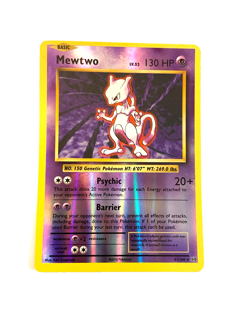 Pokemon TCG Mewtwo 51/108 Evolutions XY Reverse Holo Rare Card NM - Image 1