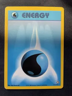 Water Energy 111/111 Pokemon Neo Genesis Unlimited Vintage LP - Image 1