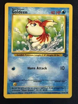 Goldeen 53/64 Pokemon Jungle Set Unlimited Vintage LP - Image 1