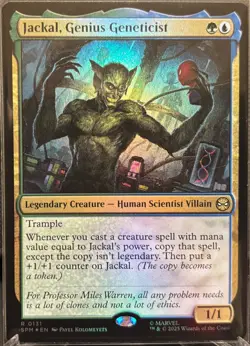 MTG Marvel Spectacular Jackal, Genius Geneticist Foil (Rare) - Image 1