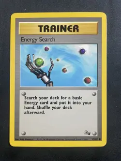 Energy Search 59/62 Pokemon Fossil Set Unlimited Vintage LP - Image 1