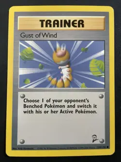 Gust Of Wind 120/130 Pokemon Base Set 2 Unlimited Vintage LP - Image 1