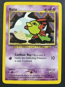 Natu 59/75 Pokemon Neo Discovery Unlimited Vintage LP - Image 1