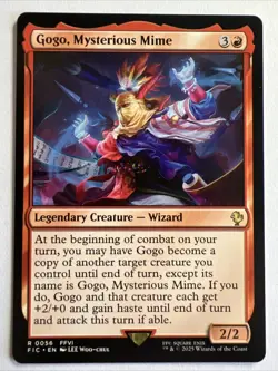 Gogo, Mysterious Mime MTG NM Regular Commander Final Fantasy Magic - Image 1