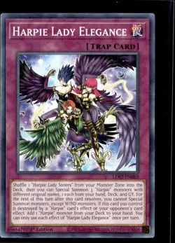 Yu-Gi-Oh! Harpie Lady Elegance LDS2-EN089 1st Edition Non Holo - Image 1