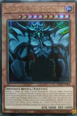 YU-GI-OH! EGO1-IT001 Obelisk il Tormentatore ultra rara 1°ediz. ita yugioh - Image 1