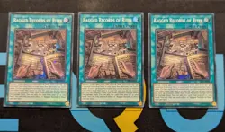 CORI-EN062 Ragged Records of Rites x3 Super Rare 1st YuGiOh Playset - Image 1