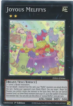 Yugioh Joyous Melffys PHRA-EN044 Super Rare NM x3 Play Set - Image 1
