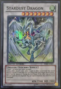 YuGiOh Stardust Dragon Super Rare SHSP-ENSE1 - Image 1