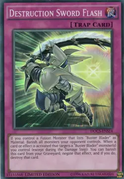 yugioh 1x Destruction Sword Flash DOCS-ENSE4 SUPER RARE ENGLISCH - Image 1