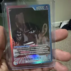Bandai One Piece Portgas D. Ace OP13-002 Leader Special Foil alt art - Image 1