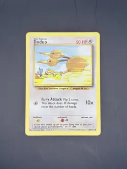 Doduo 48/102 Common Base Set Unlimited Pokemon TCG Card Lightly Played - Image 2