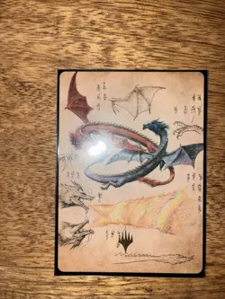 Magic The Gathering: The Last Airbender - Ran & Shaw Gold Stamped Art Card NM - Image 2