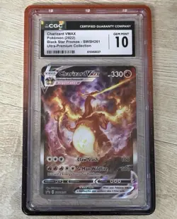 Pokemon Promo Card Charizard VMAX SWSH261 CGC 10 Gem Mint - Image 1