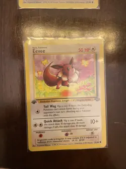 4 1st edition Pokemon TCG Eevee Jungle Card 51/64 Regular Common - Image 3
