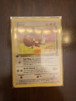 4 1st edition Pokemon TCG Eevee Jungle Card 51/64 Regular Common - Image 4