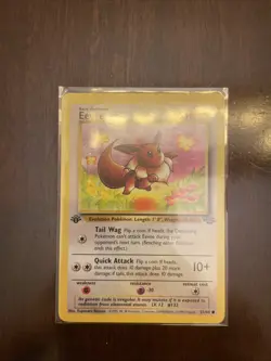 4 1st edition Pokemon TCG Eevee Jungle Card 51/64 Regular Common - Image 5