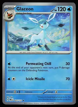 Glaceon (Poke Ball) 025/131 Holo Rare Prismatic Evolutions Pokemon Card - Image 1