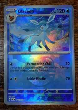 Glaceon 025/131 Master Ball Pattern Reverse Holo Prismatic Pokemon Card NM-MINT - Image 1