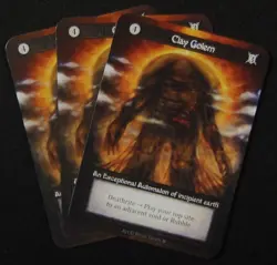 Sorcery Contested Realm GOTHIC 3 X CLAY GOLEM Exceptional Artifact - Image 1