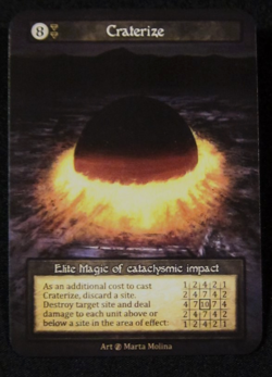 Sorcery Contested Realm BETA CRATERIZE Earth - Image 1