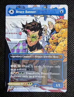 Bruce Banner Borderless Non Foil MTG Marvel Super Heroes - Image 1