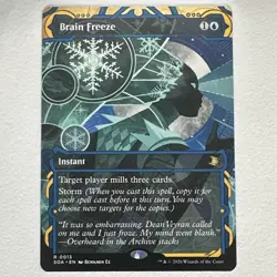 Brain Freeze Strixhaven: Mystical Archive SOA 0013 MTG Blue Instant Rare EN - Image 1