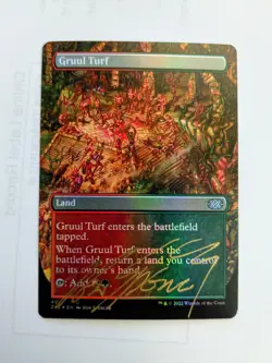 MTG FOIL Gruul Turf SIGNED IN GOLD BY RON SPENCER - Image 1