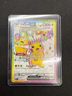 Pokemon TCG Surging Sparks Pikachu EX 219/191 Full Art Ultra Rare - Image 1