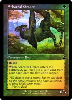 MTG - Arboreal Grazer - Retro Frame - Foil - RVR - Magic the Gathering - Image 1