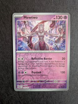 Mewtwo Reverse Holo 150/165 Scarlet & Violet 151 Pokemon Card 2023 NM - Image 1