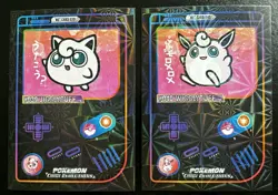 JIGGLYPUFF X WIGGLYTUFF LOT - POKEMON CHIBI EVOLUTIONS 2026 RETRO FIREWORK HOLO - Image 1