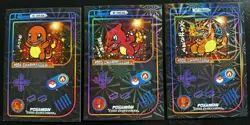 CHARMANDER X CHARMELEON X CHARIZARD LOT POKEMON CHIBI EVOLUTIONS 2026 RETRO HOLO - Image 1