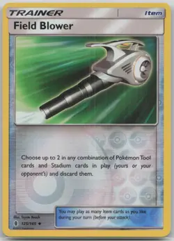 Field Blower 125/145 SM - Guardians Rising Reverse Holo Uncommon Pokemon TCG LP - Image 1