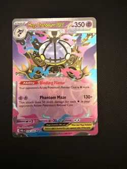 Mega Chandelure ex - 038/084 - Ultra Rare - Pitch Black - NM/M - Pokemon Card - Image 1