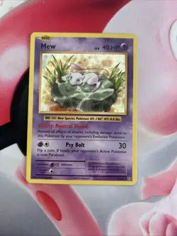 Pokemon Evolutions Mew Holo Rare Card 53/108 Near Mint Mid Centering - Image 1